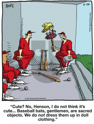 In the Bleachers on Tuesday June 26, 2007 Comic Strip