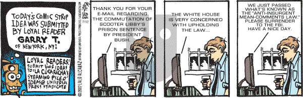 La Cucaracha on Thursday July 12, 2007 Comic Strip