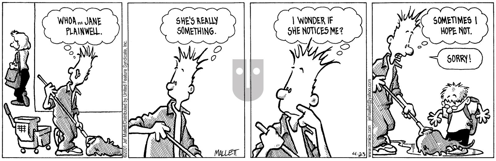 Frazz - Monday April 23, 2001 Comic Strip