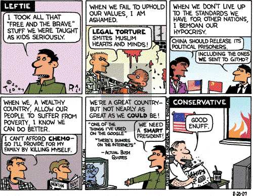 Ted Rall on Saturday August 25, 2007 Comic Strip
