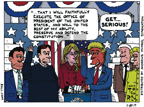 Ted Rall on Friday January 20, 2017 Comic Strip