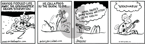Arlo and Janis on Saturday August 2, 1997 Comic Strip