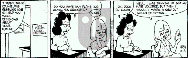 Luann on Tuesday October 19, 1993 Comic Strip