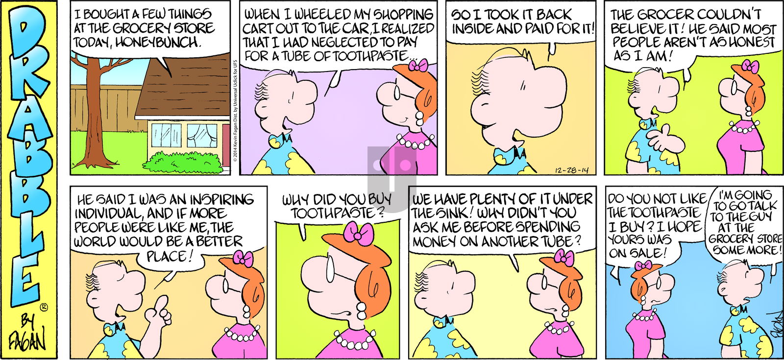 Drabble on Sunday December 28, 2014 Comic Strip