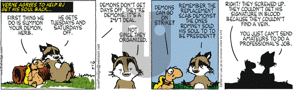 Over the Hedge on Tuesday October 2, 2012 Comic Strip