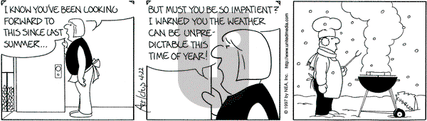 The Born Loser on Tuesday April 22, 1997 Comic Strip
