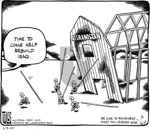 Tom Toles on Sunday February 9, 2003 Comic Strip