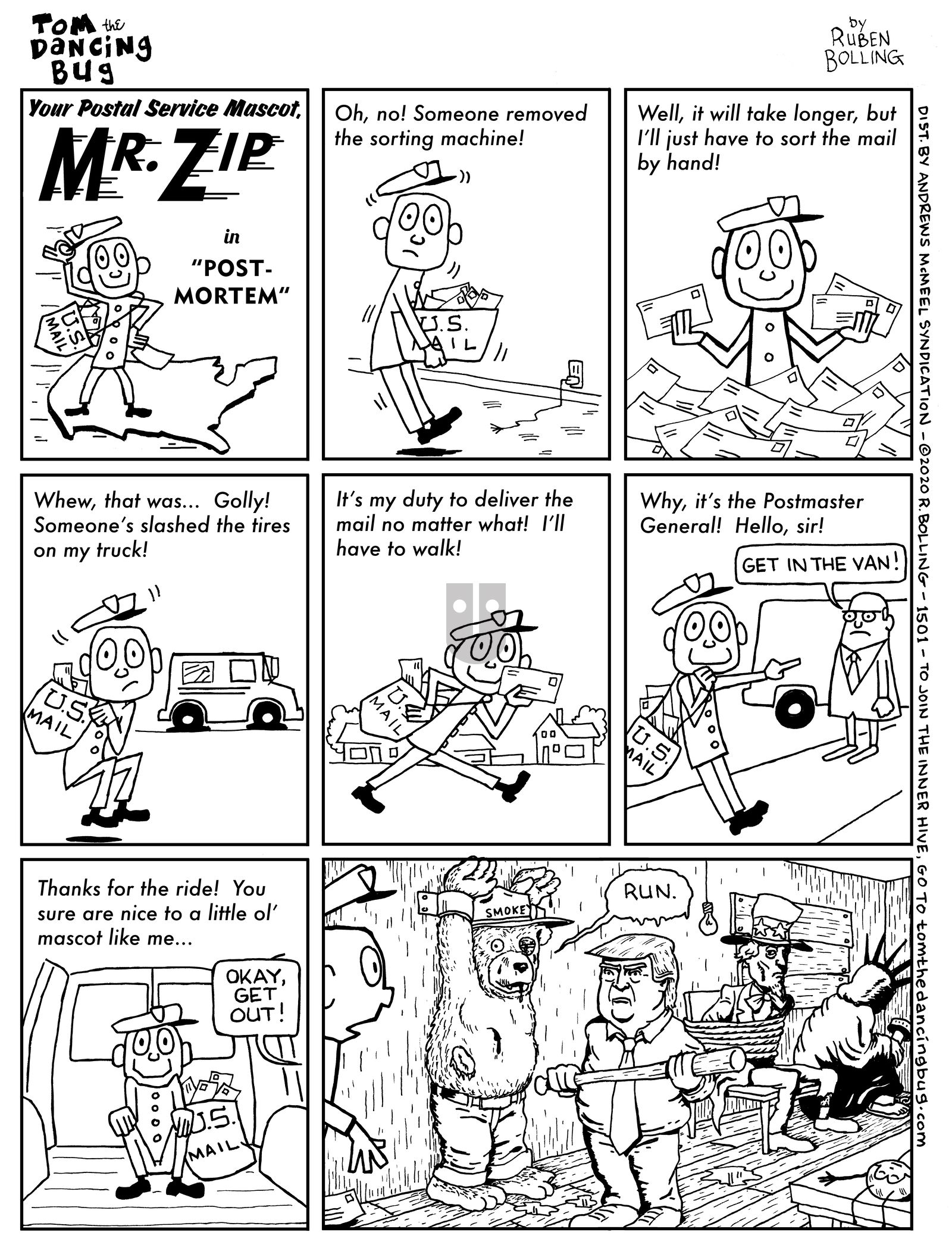 Tom the Dancing Bug - Monday August 17, 2020 Comic Strip