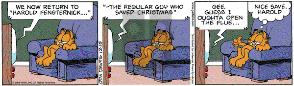 Garfield - Wednesday December 15, 2004 Comic Strip