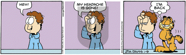 Garfield on Tuesday January 9, 2007 Comic Strip