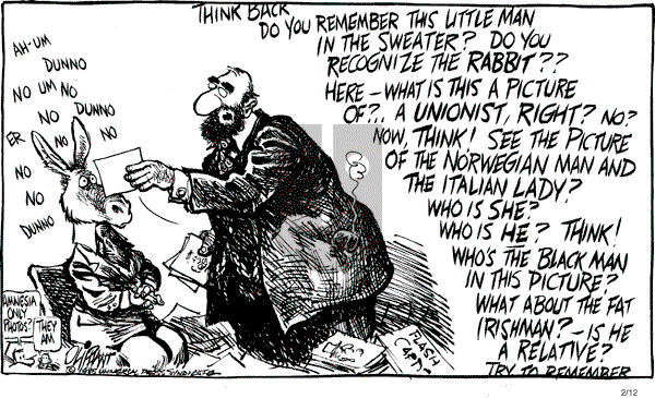 Pat Oliphant - Tuesday February 12, 1985 Comic Strip