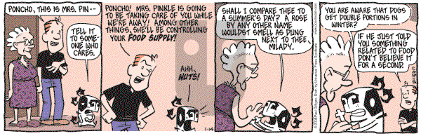 Pooch Cafe on Monday January 14, 2008 Comic Strip