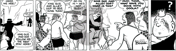 Alley Oop on Saturday February 16, 2002 Comic Strip