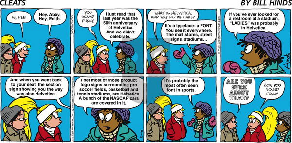 Cleats on Sunday February 10, 2008 Comic Strip