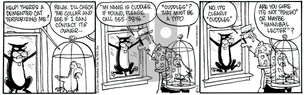 Monty on Saturday November 16, 2002 Comic Strip