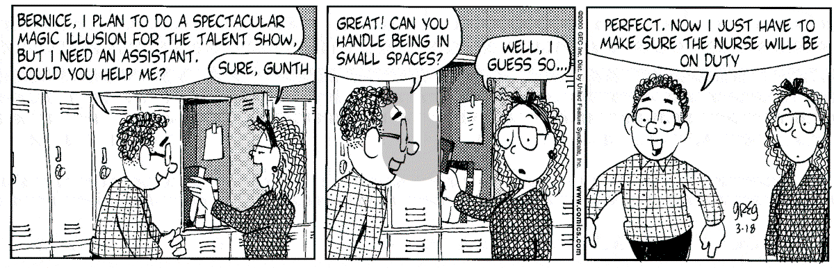 Luann - Saturday March 18, 2000 Comic Strip