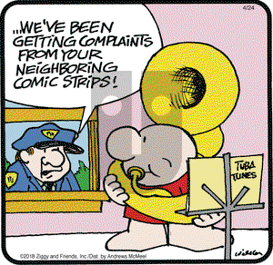 Ziggy on Tuesday April 24, 2018 Comic Strip