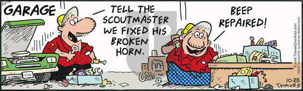 Frank and Ernest on Monday October 28, 2019 Comic Strip