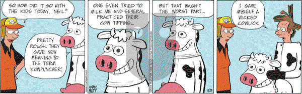 Lucky Cow on Friday August 29, 2003 Comic Strip