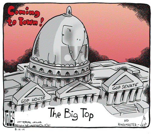 Tom Toles - Thursday August 14, 2014 Comic Strip