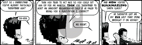 The Boondocks on Thursday July 24, 2008 Comic Strip