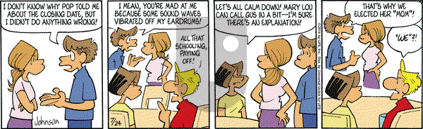Arlo and Janis - Thursday July 24, 2014 Comic Strip