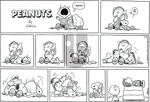 Peanuts - Sunday February 20, 1994 Comic Strip