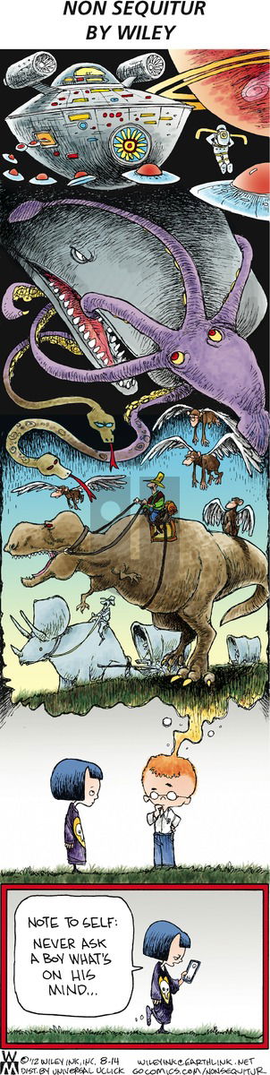 Non Sequitur on Sunday August 14, 2016 Comic Strip