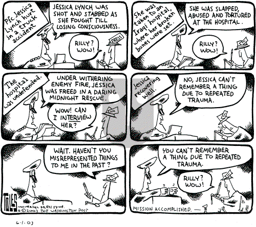 Tom Toles - Sunday June 1, 2003 Comic Strip