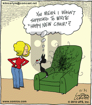 Kit 'N' Carlyle on Friday December 31, 2010 Comic Strip