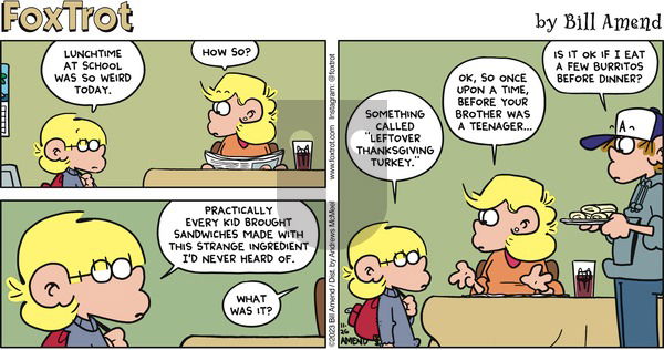 FoxTrot - Sunday November 26, 2023 Comic Strip