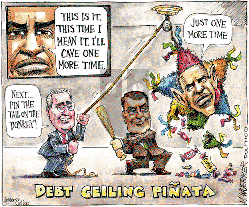 Matt Wuerker - Tuesday August 2, 2011 Comic Strip