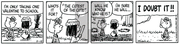 Peanuts on Thursday February 12, 1981 Comic Strip