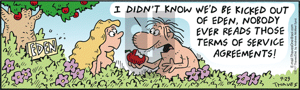 Frank and Ernest on Saturday September 23, 2017 Comic Strip
