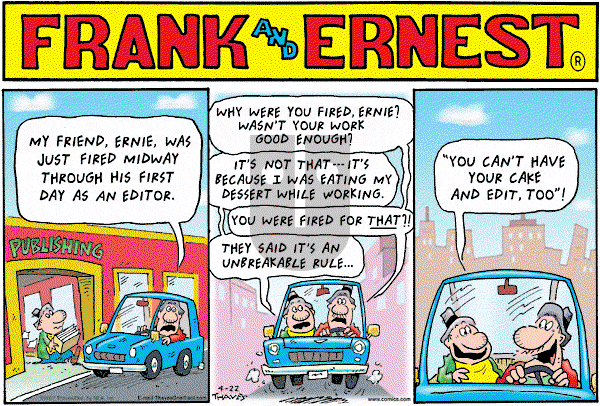 Frank and Ernest on Sunday April 22, 2007 Comic Strip