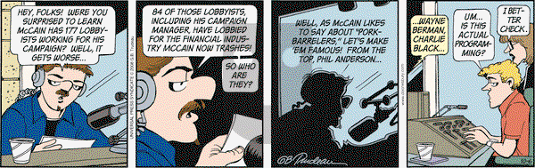 Doonesbury on Monday October 6, 2008 Comic Strip