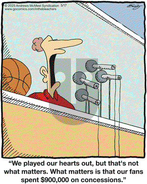 In the Bleachers on Saturday May 17, 2025 Comic Strip