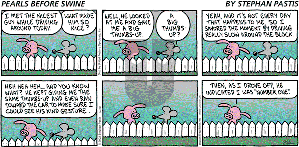 Pearls Before Swine on Sunday October 20, 2002 Comic Strip