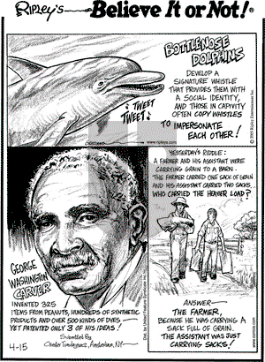 Ripley's Believe It or Not on Friday April 15, 2005 Comic Strip