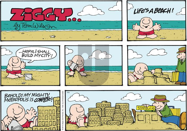 Ziggy on Sunday November 8, 2015 Comic Strip