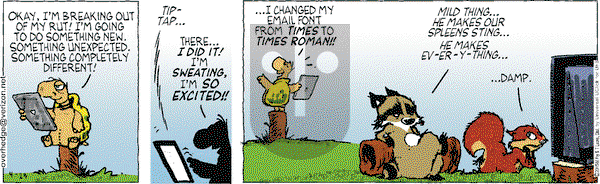Over the Hedge on Thursday April 23, 2015 Comic Strip