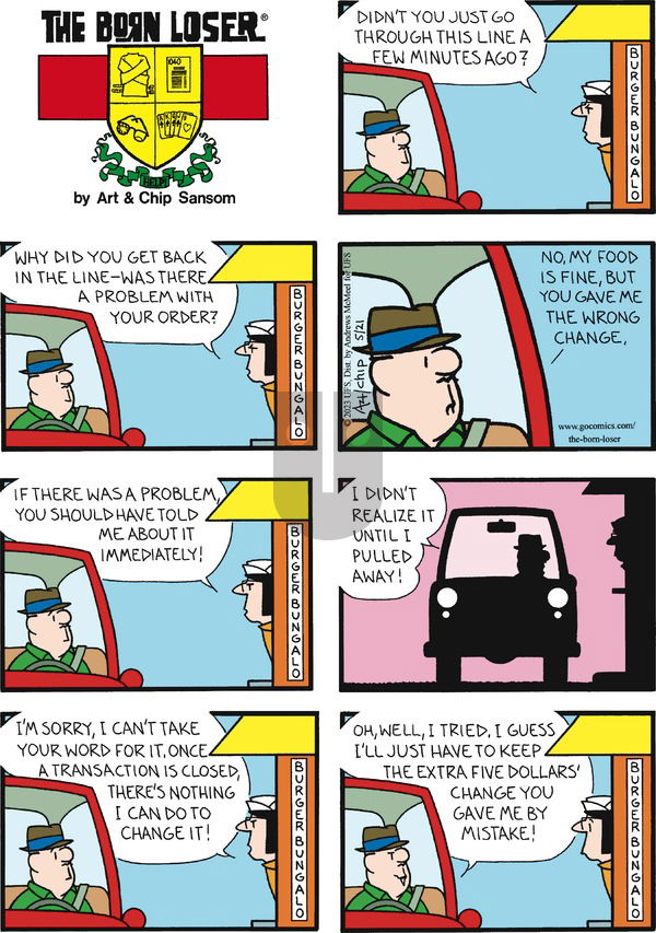 The Born Loser on Sunday May 21, 2023 Comic Strip