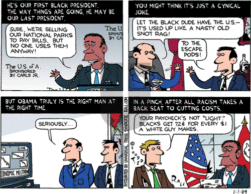 Ted Rall on Thursday January 1, 2009 Comic Strip