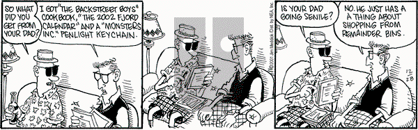 Monty on Saturday February 9, 2002 Comic Strip