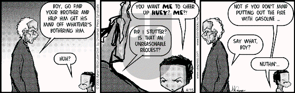 The Boondocks on Thursday February 7, 2008 Comic Strip