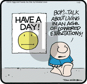 Ziggy on Wednesday November 2, 2016 Comic Strip