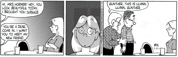 Luann on Friday July 27, 2001 Comic Strip