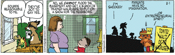 Over the Hedge on Wednesday August 1, 2007 Comic Strip