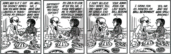 Doonesbury on Saturday June 18, 1977 Comic Strip