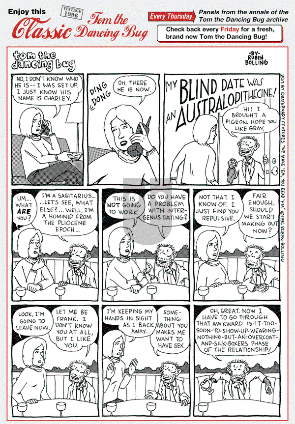 Tom the Dancing Bug on Thursday June 9, 2016 Comic Strip